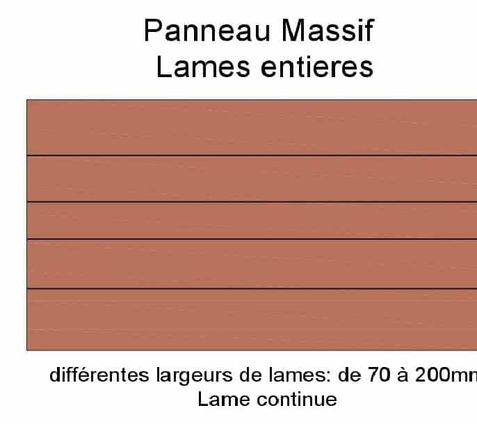 solid wood panel whole slats