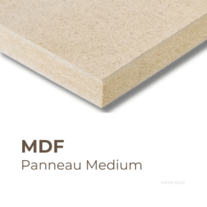 Panneau en MDF standard – Découpe sur mesure, bois reconstitué homogène avec dimensions personnalisées