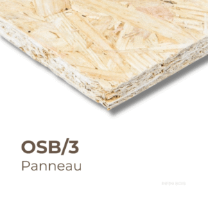 Panneau en OSB/3 – Découpe sur mesure, bois structuré résistant avec dimensions personnalisées.