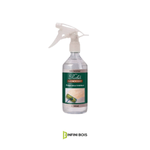 Préparateur Intérieur RMC pour bois avant finition Nettoyage et dégraissage du bois avec le RMC Cleaner Spray préparateur bois Rubio pour une absorption optimale Préparation du bois avant application d’une huile Rubio Infini Bois, spécialiste des produits de protection et finition bois