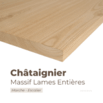 Panneau marche escalier en hêtre massif lames entières – découpe sur mesure, bois robuste et naturel avec dimensions personnalisées