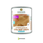Vitrificateur Cristal Ultra Mat 1L pour parquet et mobilier en bois Protection bois incolore et sans odeur Mauler Vitrificateur ultra-mat à séchage rapide pour surfaces en bois Application de vitrificateur sur parquet pour un effet naturel Infini Bois, spécialiste des finitions bois sur mesure